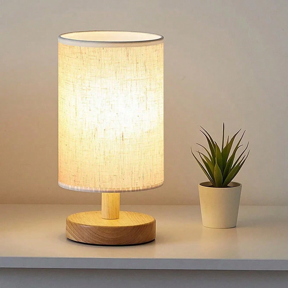 Decor Lighting Lamps - Modern Nordic Wooden And Fabric Decorative
