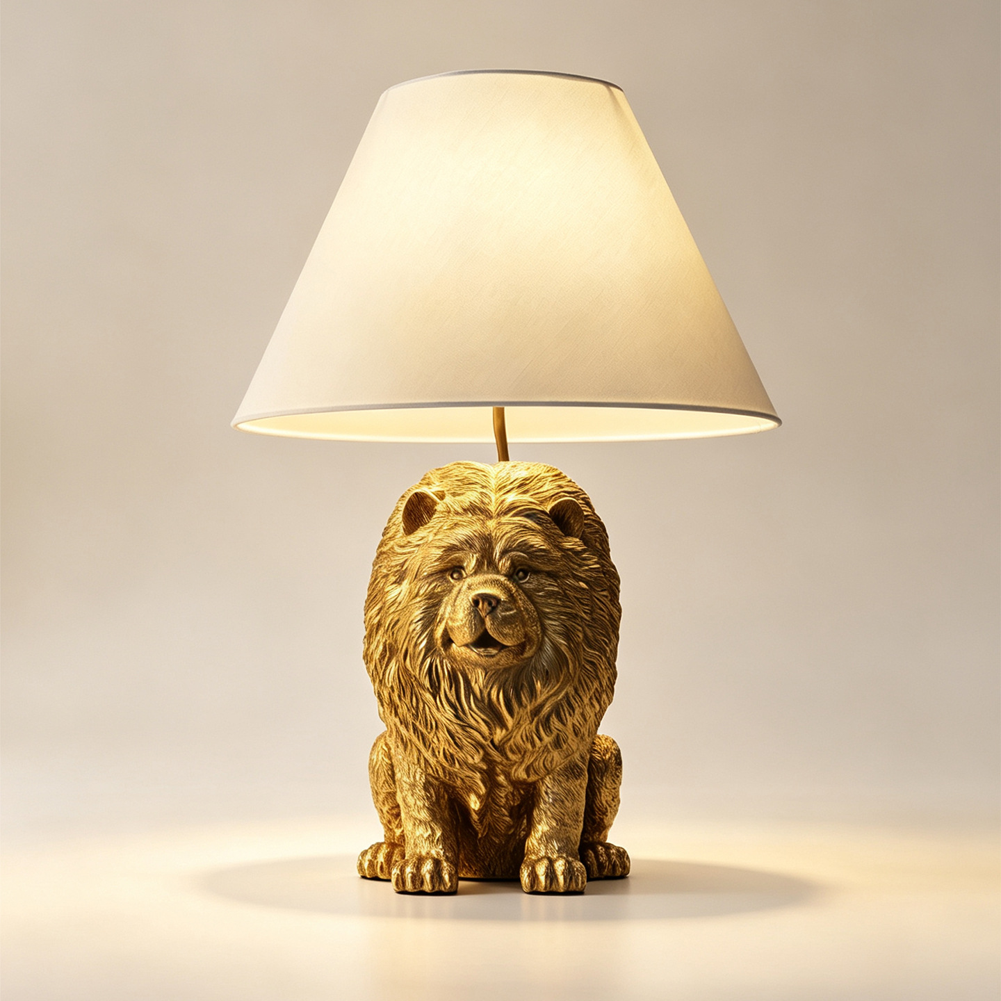 Decor Lighting Lamps - Creative Chow Chow Animal Resin Desk