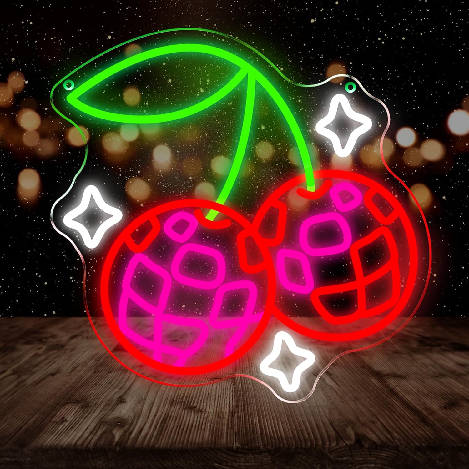 Lighting Christmas Decor - Disco Ball Cherry LED Neon Sign