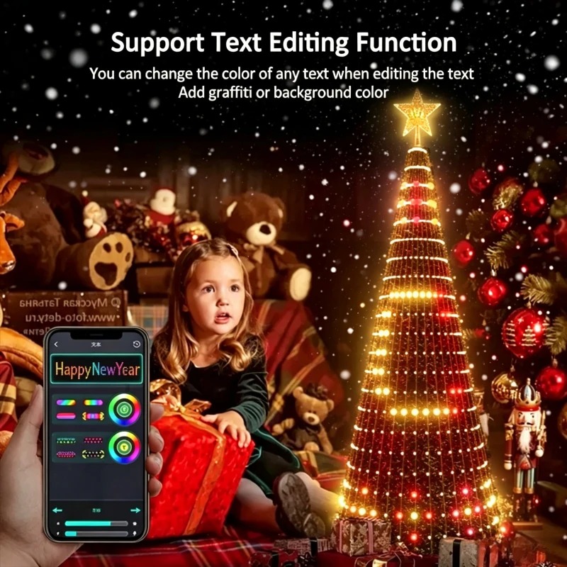 Smart RGB Christmas Tree Toppe - Lighting Christmas Decor review and price