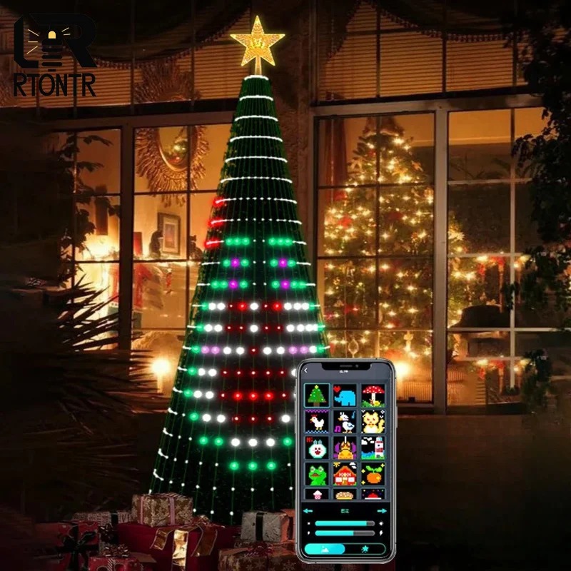 Smart RGB Christmas Tree Toppe - Lighting Christmas Decor review and price