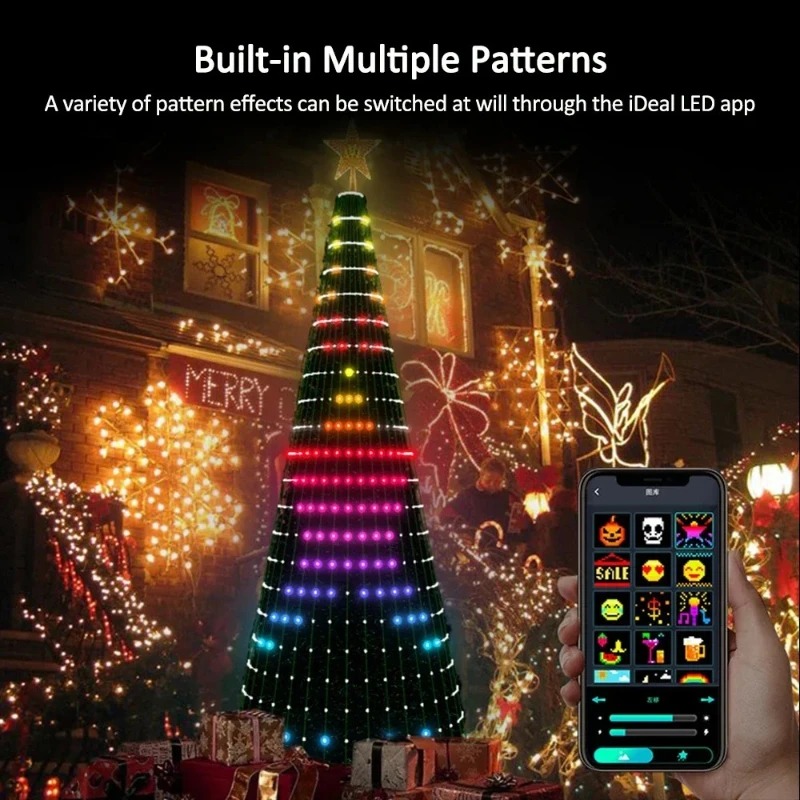 Smart RGB Christmas Tree Toppe - Lighting Christmas Decor review and price