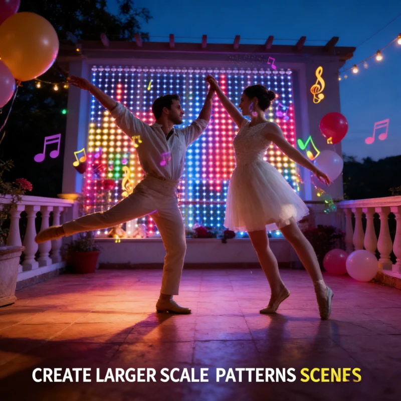 Smart 400LED Curtain Lights, M - Lighting Christmas Decor review and price