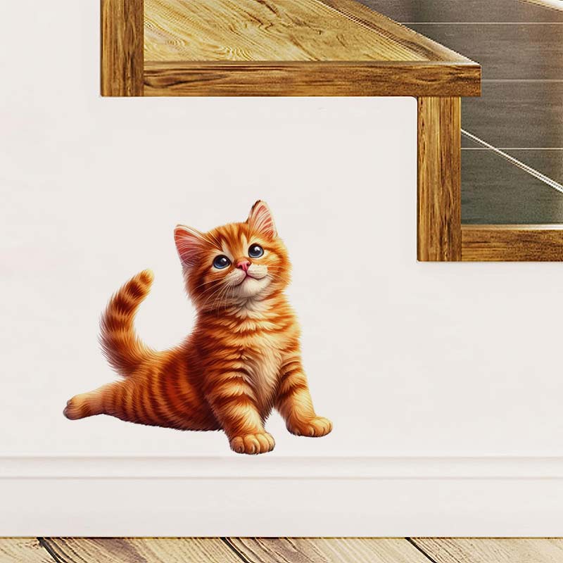 Yoga Cat  Wall Sticker Removab - Lighting Mcqueen Bedroom Decor review and price