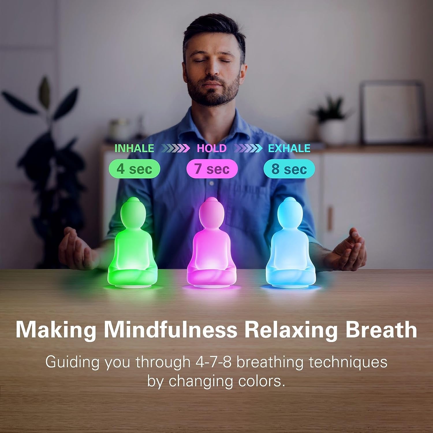 Mindful Breathing Yoga | 4-7-8 - Lighting Visual review and price