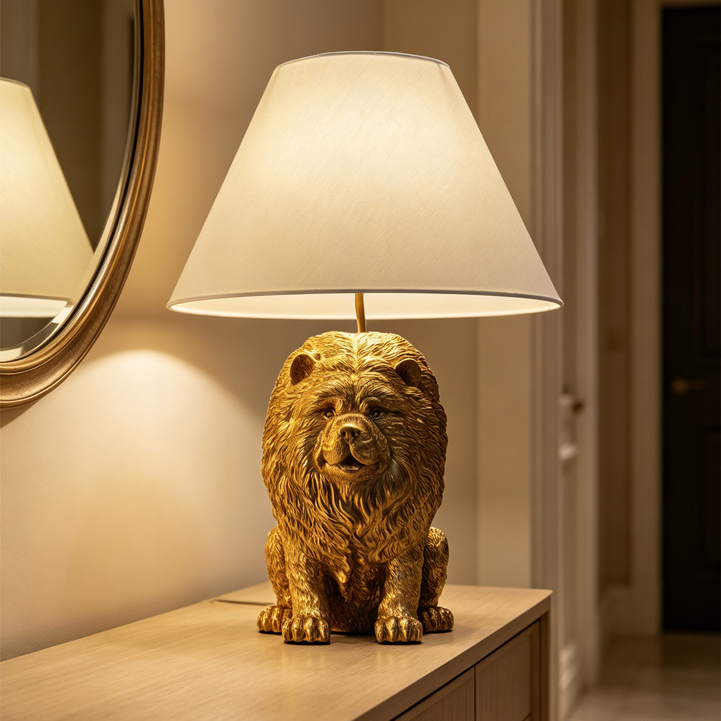 Creative Chow Chow Animal Resi - Decor Lighting Lamps review and price