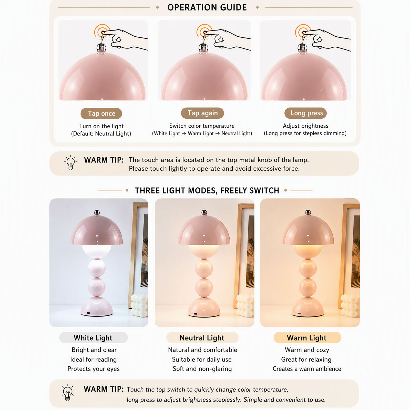 Vintage Mushroom Table Lamp US - Decor Lighting Lamps review and price