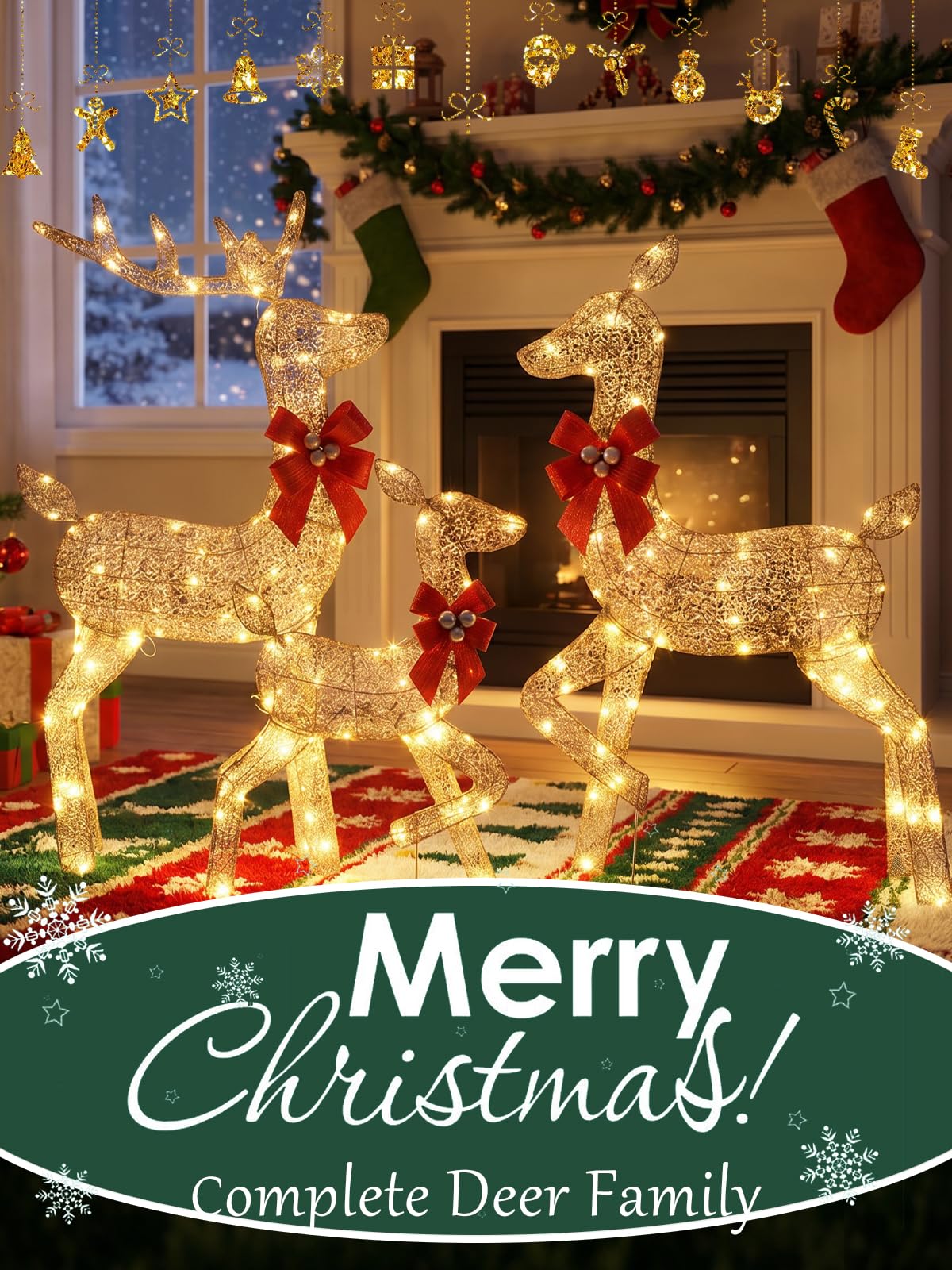 3 Pieces Lighted Christmas Dee - Up Lighting Decor review and price